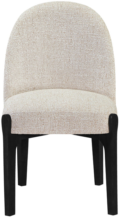 Torino - Upholstered Dining Chair With Brushed Black Base (Set of 2) - Simple Home Plus