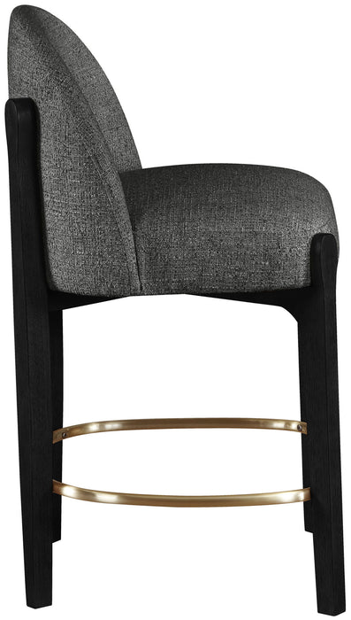 Torino - Counter Stool With Brushed Black Base - Simple Home Plus