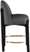 Torino - Counter Stool With Brushed Black Base - Simple Home Plus