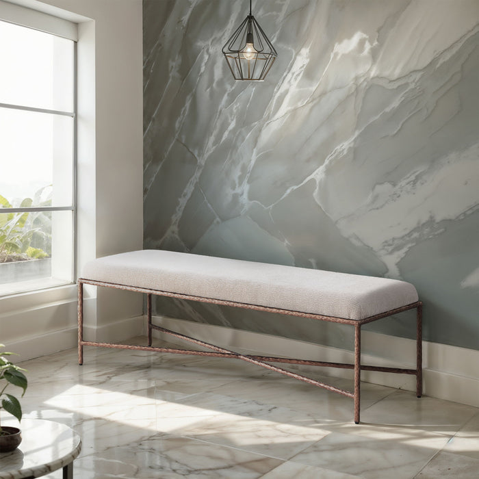 Valley - Bench With Bronze Frame - Simple Home Plus