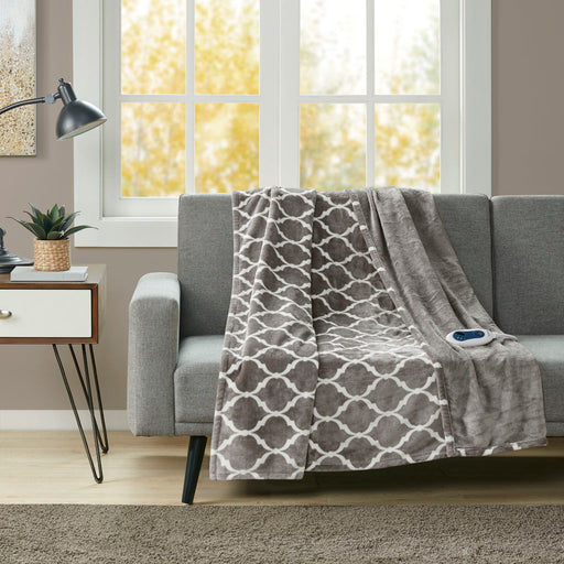 Heated Ogee - Throw - Gray - Simple Home Plus