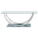Danville - Rectangular U-Shaped Glass Top Table - Simple Home Plus