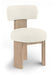 Atelier - Vegan Leather Upholstered Dining Chair (Set of 2) - Painted Natural Frame - Simple Home Plus