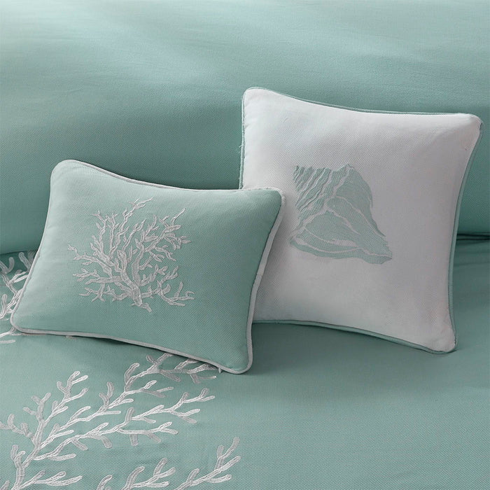 Coastline - Oblong Pillow - Aqua - Simple Home Plus