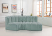 Arc - Faux Leather 3 Piece Modular L-Shaped Sofa - Simple Home Plus