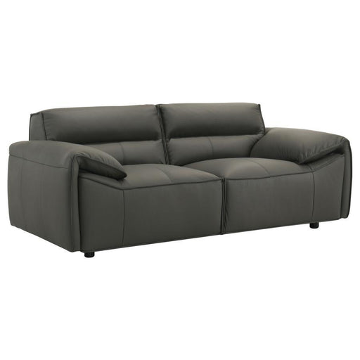 Buxton - Top Grain Leather Upholstered Loveseat - Simple Home Plus