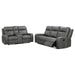Raelynn - Upholstered Reclining Sofa Set - Simple Home Plus