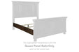 Porter - Queen Panel Rails - Rustic Brown - Simple Home Plus