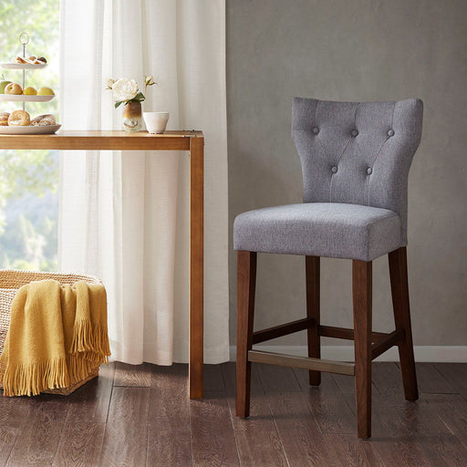 Avila - Tufted Back Counter Stool - Gray - Simple Home Plus
