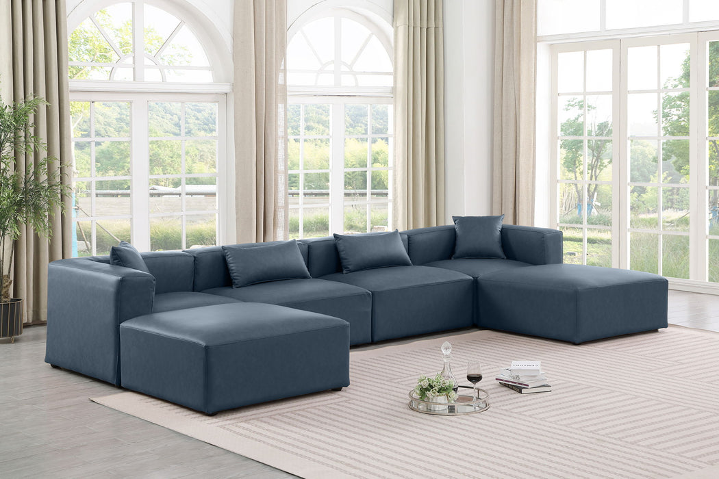 Cube - 6 Piece Modular Double Chaise Sectional - Simple Home Plus