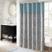 Aubrey - Jacquard Shower Curtain - Teal - Simple Home Plus