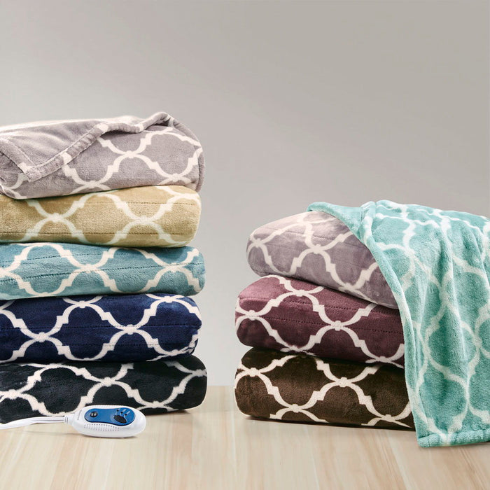 Heated Ogee - Throw - Gray - Simple Home Plus