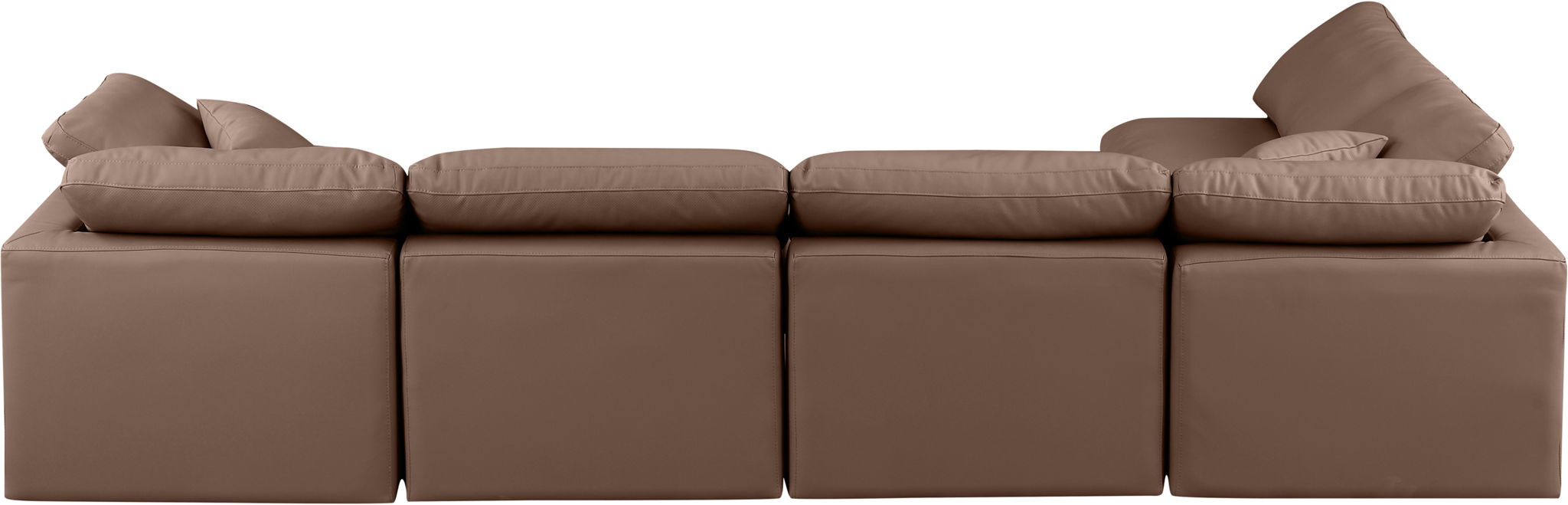 Indulge - Faux Leather 5 Piece Modular Sectional - Simple Home Plus