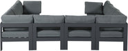 Nizuc - Outdoor Patio 8 Piece Modular Sectional With Gray Frame - Simple Home Plus
