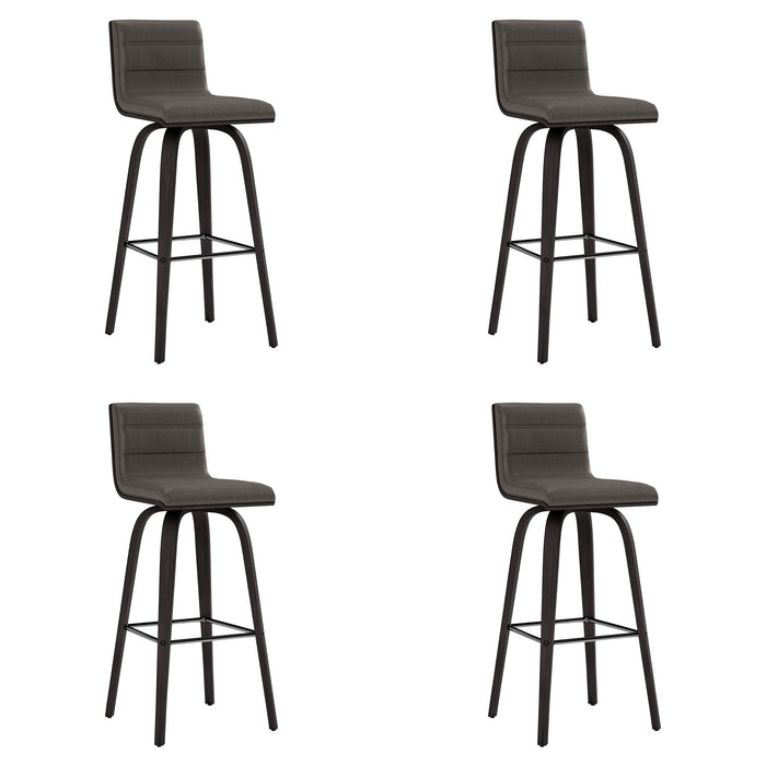 Vienna - 30" Swivel Bar Stool - Black Wood - Simple Home Plus