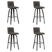 Vienna - 30" Swivel Bar Stool - Black Wood - Simple Home Plus