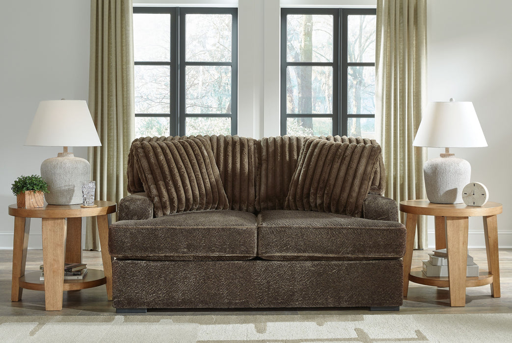 Aylesworth - Chocolate - Loveseat - Simple Home Plus