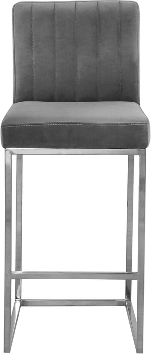 Giselle - Stool with Chrome Legs - Simple Home Plus