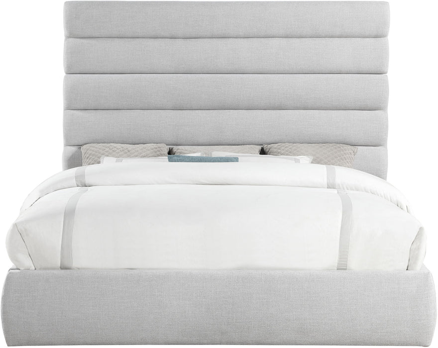 Adam - Linen Fabric Bed With 70.5" Headboard - Simple Home Plus