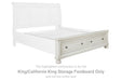 Robbinsdale - K/CK Storage Footboard - Antique White - Simple Home Plus