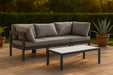 Nizuc - Outdoor Patio 3 Seat Modular Sofa With Gray Frame - Simple Home Plus