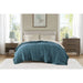 Windom - King All Season Hypoallergenic Blanket With 3M Scotchgard - Teal - Simple Home Plus