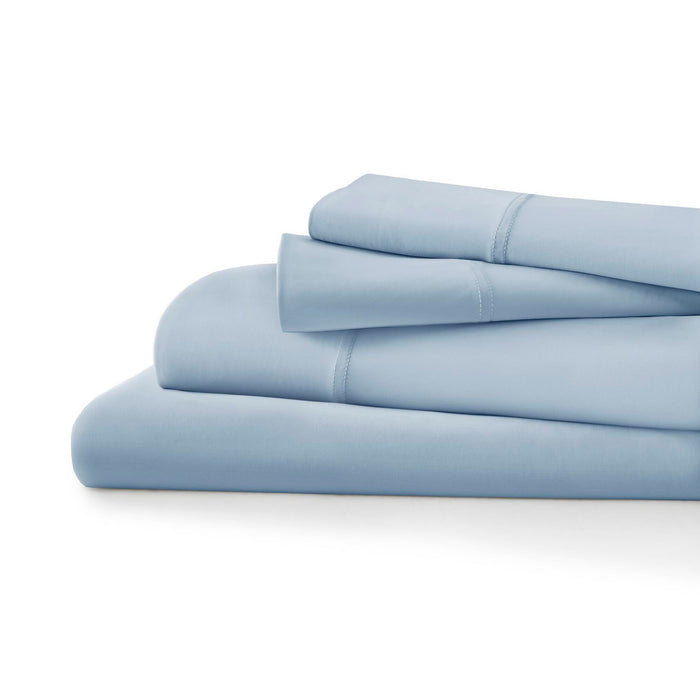 Cooling - California King Stretch Jersey Sheet Set - Blue - Simple Home Plus