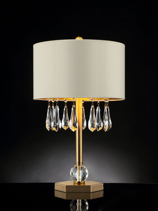 Jemima - Table Lamp - Gold / Ivory - Simple Home Plus