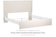 Stelsie - King Panel Headboard/Footboard - White - Simple Home Plus