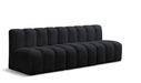 Arc - Velvet 3 Piece Modular Straight Sofa - Simple Home Plus