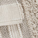 Asher - 22" x 58" Woven Texture Stripe Bath Rug - Natural - Simple Home Plus