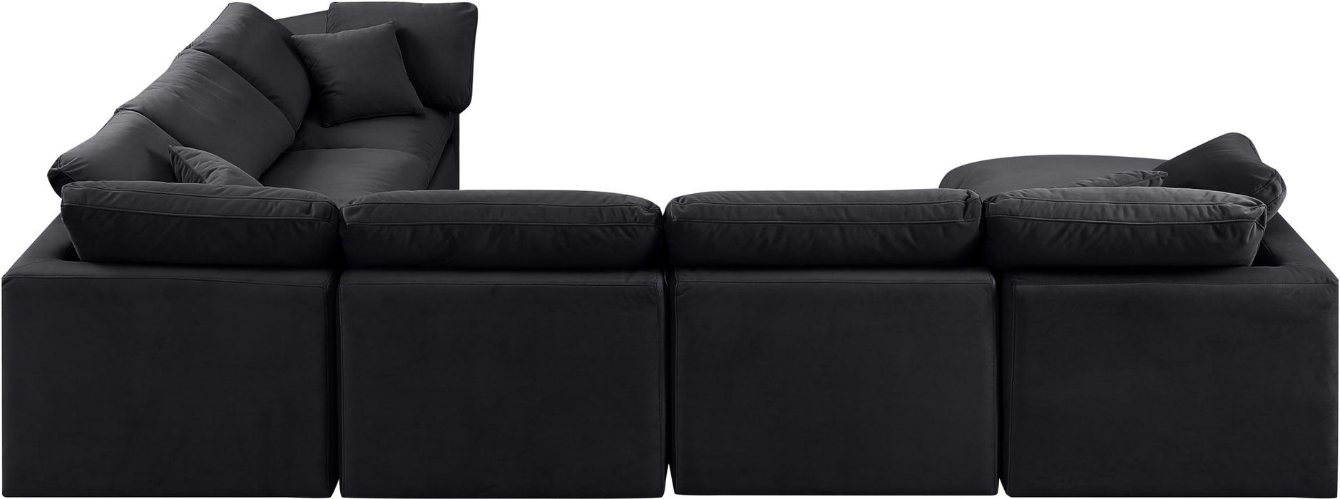 Indulge - Velvet 7 Piece Modular Sectional - Simple Home Plus