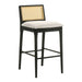 Tobias - Coastal Modern Wood Bar Height Kitchen Bar Stool - Simple Home Plus