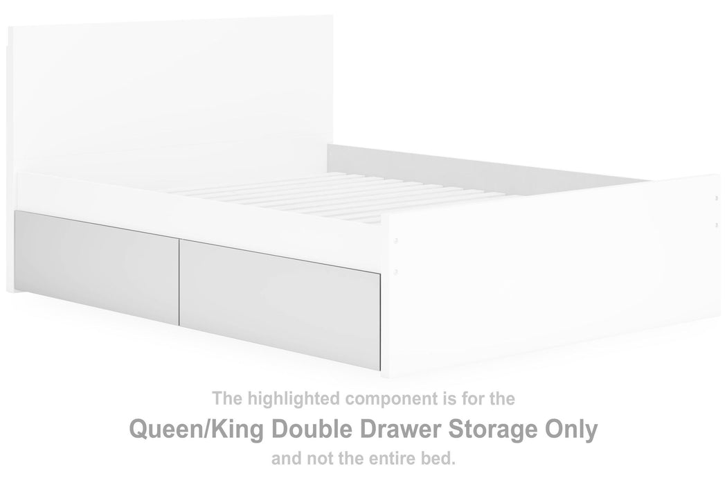 Onita - Queen/King Double Drawer Storage - White - Simple Home Plus