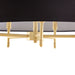 Presidio - 5-Light Black Drum Shade Chandelier - Gold / Black - Simple Home Plus
