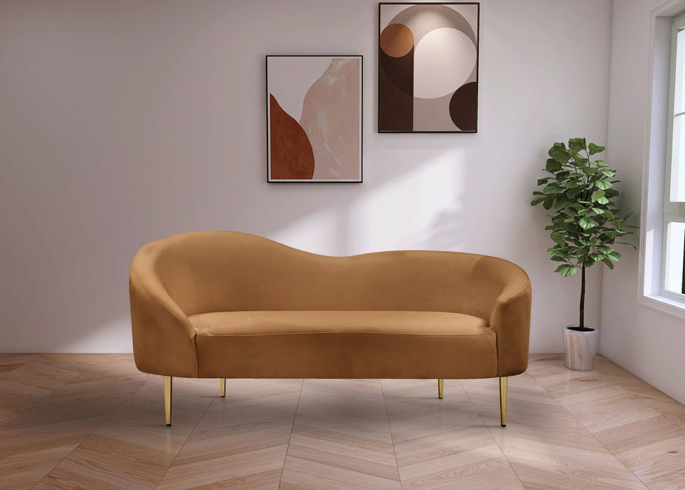 Ritz - Loveseat - Saddle - Simple Home Plus