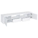 Jude - 2 Door Engineered Wood TV Stand - High Gloss White - Simple Home Plus