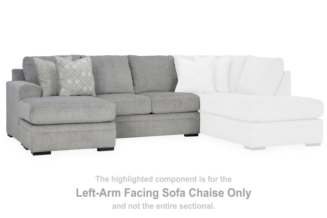 Casselbury - Laf Sofa Chaise - Cement - Simple Home Plus