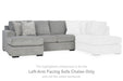 Casselbury - Laf Sofa Chaise - Cement - Simple Home Plus