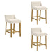 Fauna - Modern Transitional Wood Counter Height Kitchen Bar Stool - Simple Home Plus