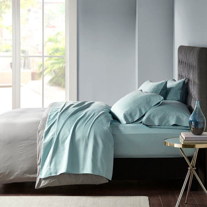 Queen 800 Thread Count Sheet Set - Aqua - Simple Home Plus