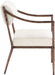 Bastille - Upholstered Dining Arm Chair (Set of 2) - Bronze Frame - Simple Home Plus