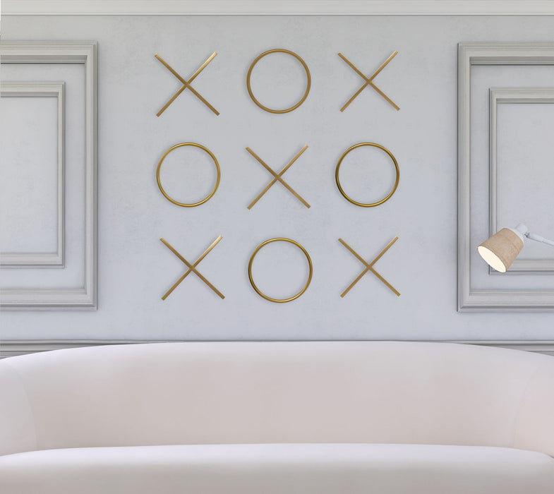 XOXO - Steel Wall Decor - Yellow - Simple Home Plus