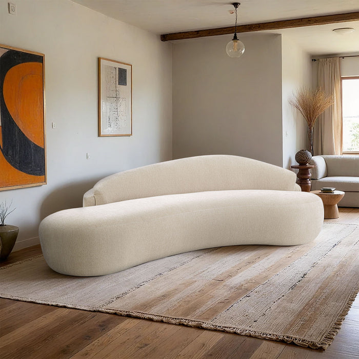 Caspian - Chenille Fabric Upholstered Sofa - Simple Home Plus