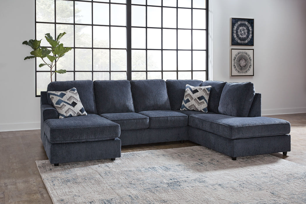 Albar Place - Sectional With Ottoman - Simple Home Plus