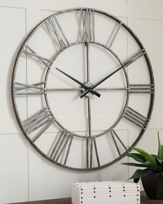Paquita - Wall Clock - Antique Silver