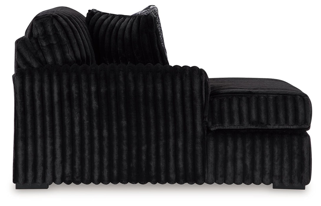Midnight-Madness - Laf Corner Chaise - Onyx - Simple Home Plus