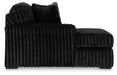 Midnight-Madness - Laf Corner Chaise - Onyx - Simple Home Plus