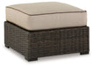 Coastline Bay - Brown - Ottoman With Cushion - Simple Home Plus