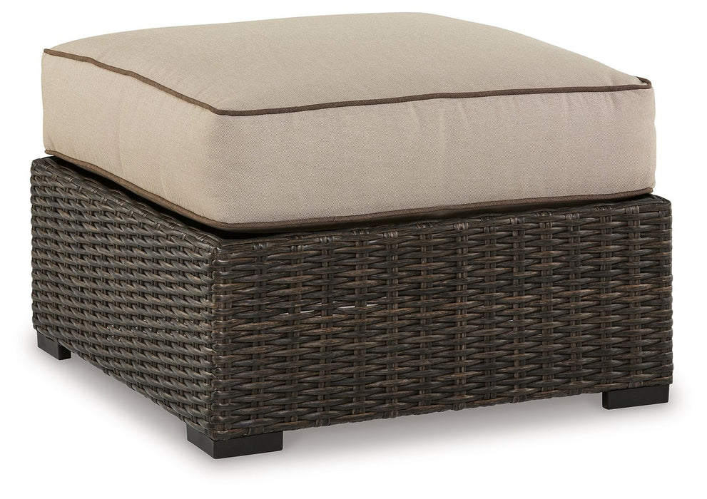 Coastline Bay - Brown - Ottoman With Cushion - Simple Home Plus